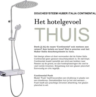 Huber Italia Continental douchesysteem