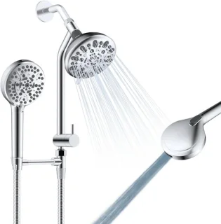 Hygie Rinse douchecombinatie met handdouche en regendouche, chroom