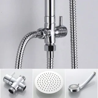 Ibergrif M20702 Douchesysteem Chroom Zilver