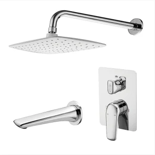 Inbouw doucheset wandmontage chroom