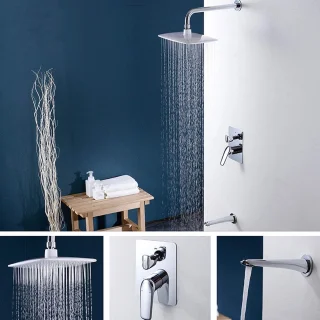 Inbouw doucheset wandmontage chroom