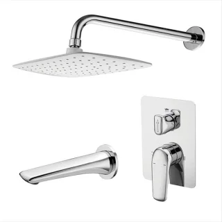 Inbouw doucheset wandmontage chroom