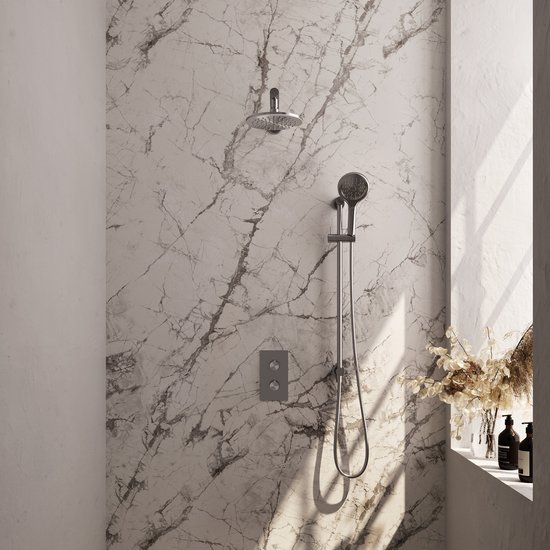 Inbouw regendouche set 3-weg met handdouche