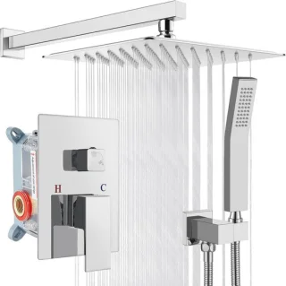 Inbouw Regendouche Set