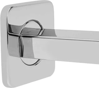 Inbouw regendouche wandmontage 30 x 30 cm zilver