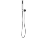 Inbouw regendouche wandmontage 30 x 30 cm zilver