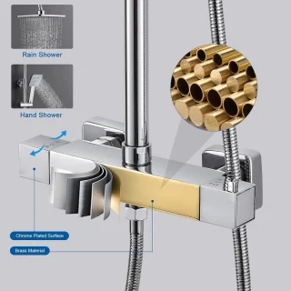Inbouw Thermostaatkraan Doucheset