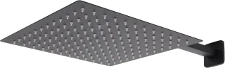 Inbouwdoucheset 30 cm Zwart
