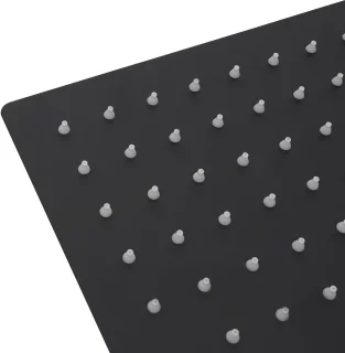 Inbouwdoucheset 30 cm Zwart