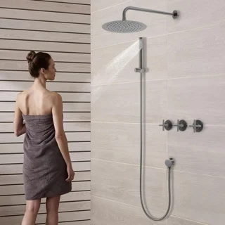 Inbouwdoucheset met regendouche en handdouche