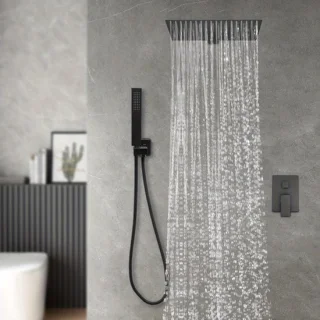 Inbouwdoucheset met regendouche en handdouche