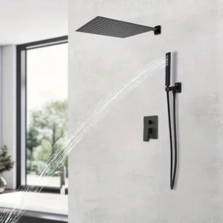 Inbouwdoucheset met regendouche en handdouche
