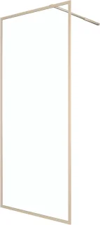 Inloopdouche 200x90 cm - Douchewand Gouden Frame