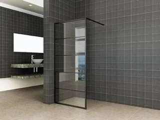 Inloopdouche mat zwart 90x200 cm