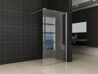 Inloopdouchewand 100x200 cm Chroom