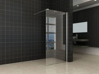 Inloopdouchewand Glas 90x200 cm Chroom profiel
