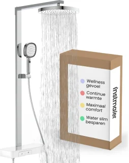 Instmaier Cleo Regendouche thermostaat Chroom/Wit