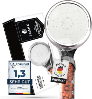 Ionische douchekop zilver
