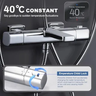 iVIGA Douchesysteem met thermostaat - Complete set