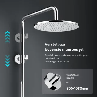 JMZR Regendouche Doucheset