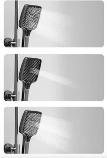 J&R Design Douchekraan Doucheset Thermostatisch Zwart