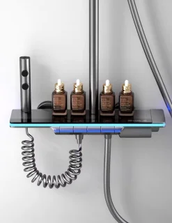 J&R Design Douchekraan Doucheset Thermostatisch Zwart