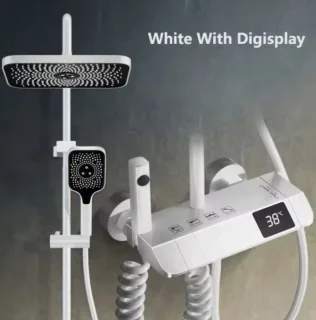 J&R Design Douchekraan Wit Thermostatisch