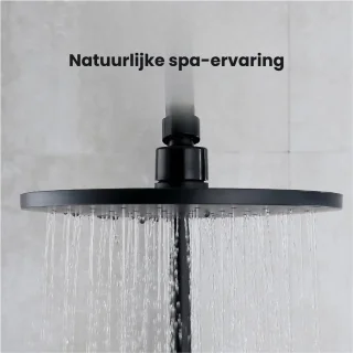 Kaëru Rain Shower Set Matt Black