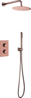 Klea Inbouw Regendouche Thermostatisch 25cm Geborsteld Koper