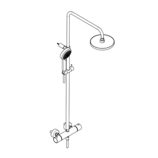 KLUDI DIVE Thermostaat Duaal Douchesysteem Wandmontage 6807939-00