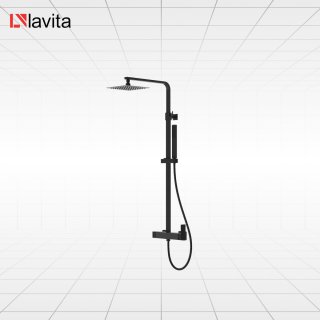 LAVITA® AQUILA Glijstang Doucheset Zwart