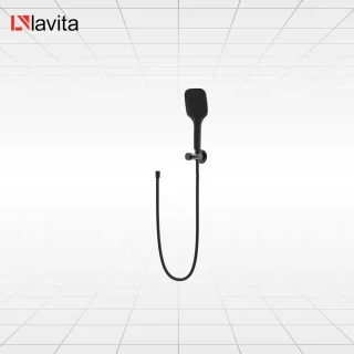 LAVITA CETUS Douche met Vierkante Handdouche Zwart