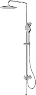 LAVITA Glijstang Douche ORION met Handdouche en Regendouche Chroom