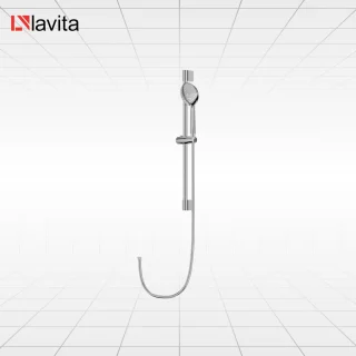 LAVITA ORION Glijstang Douche Chroom met Ronde Handdouche