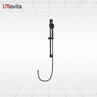LAVITA ORION Glijstang Douche Zwart met Handdouche