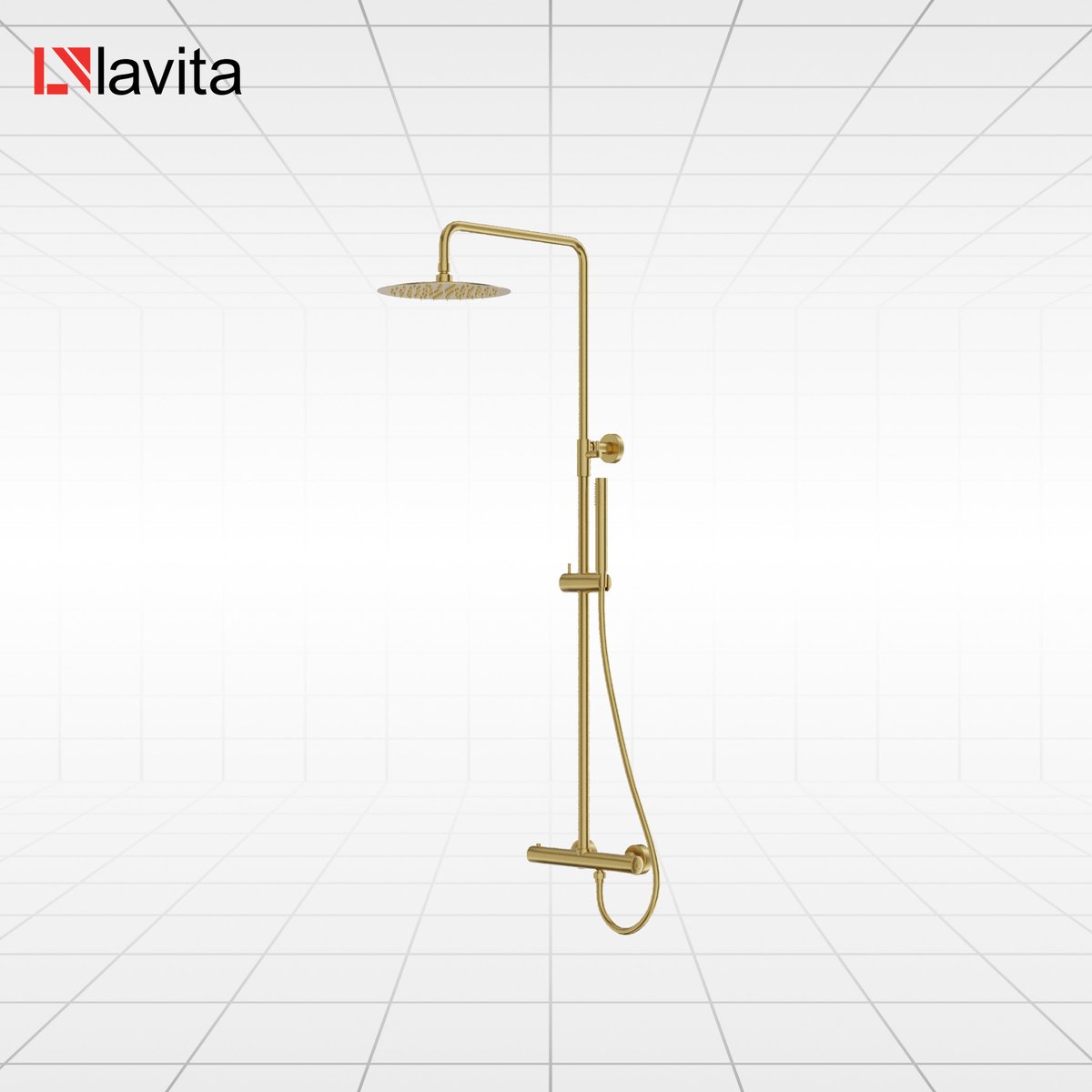 LAVITA ORION Thermostatische Doucheset Goud