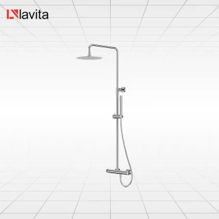 LAVITA ORION Thermostatische Glijstang Doucheset Chroom
