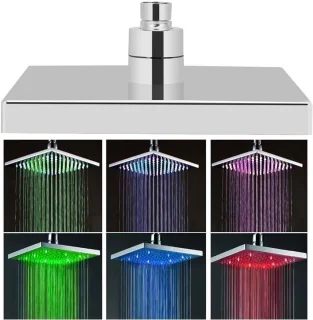 LED Douchekop 8 inch Vierkant