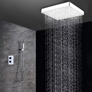 LED Douchekop 8 inch Vierkant