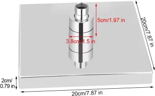 LED Douchekop 8 inch Vierkant