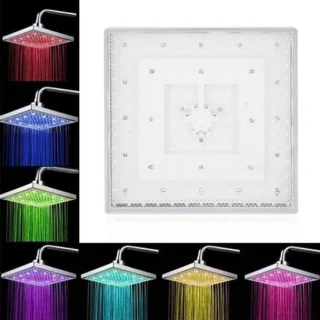 LED Douchekop 8 inch Vierkant