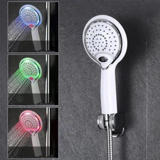 LED douchekop chroomkleurig