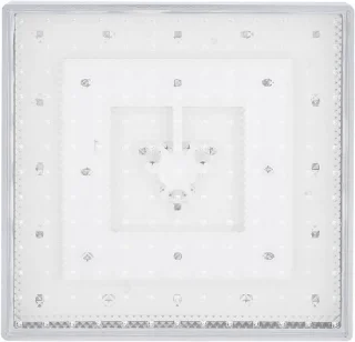 Led douchekop - regendouche - 20 cm vierkant - groen