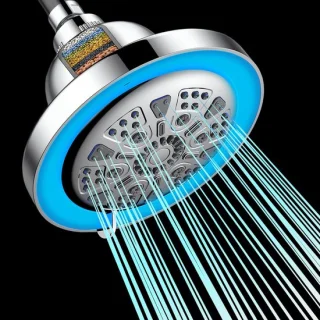 LED-regendouche met 7 sproeistanden