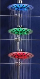 LED regendouchekop met temperatuursensor