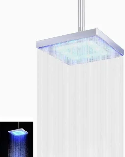 LED Regendouchekop Vierkant 200 mm