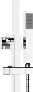 Leoni Rimbo Thermostatische Regendoucheset 22cm Vierkant RVS Chroom