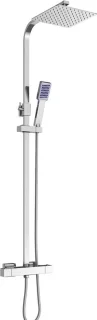Leonova® Regendoucheset 30x30cm RVS/Messing Thermostaatkraan