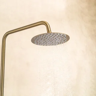 LOMAZOO Orlean Regendouche Set Goud Met Thermostaat