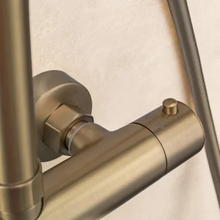 LOMAZOO Orlean Regendouche Set Goud Met Thermostaat
